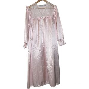 Vintage Honors light pink long night gown medium